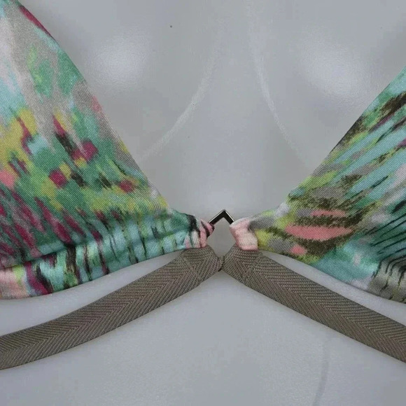 Victoria's Secret VS Swim Hottie Halter Bikini Top Tropical  Strappy 34B - Picture 6 of 12